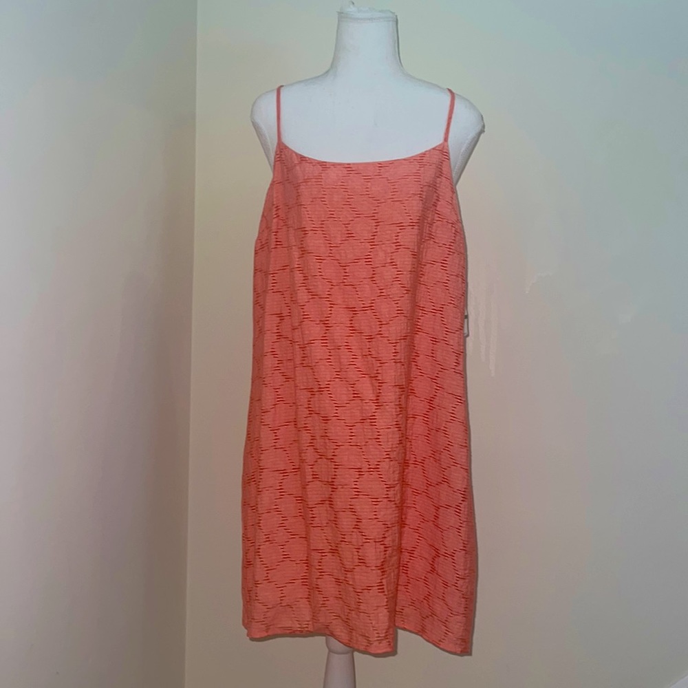 NWT Coral Flowy Summer Racerback Dress